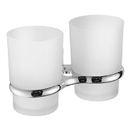 Стакан FASHUN двойной хром (A1908)