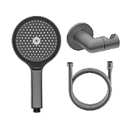 Лейка для душа с держателем и шлангом Raglo R476.43.09, графит