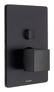 Наружная часть механического смесителя для душа Bossini CUBE, черный матовый (Z00063.073)