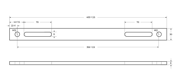 Комплект кронштейнов для крепления ног BelBagno белый (BB04-SUP)