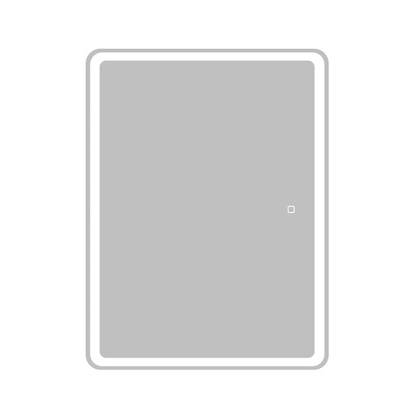 Зеркальный шкаф с одной распашной дверцей BelBagno Marino 600 х 155 х 800 (SPC-MAR-600/800-1A-LED-TCH)