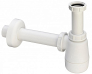 120337 Сифон для биде (пластик), для смесителя с донным клапаном, 1 1/4 x 32, белый
