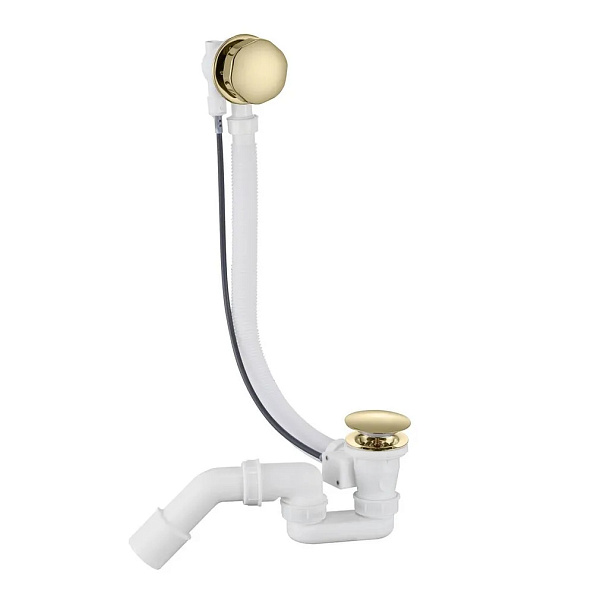 Слив-перелив (полуавтомат) Grocenberg GB240GO, золото