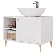 Тумба под раковину напольная Dreja Luno 80 см, белый