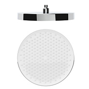 Лейка верхняя Raglo R452.09 для душа ∅320мм 1 режим круглая пластик/силикон, хром