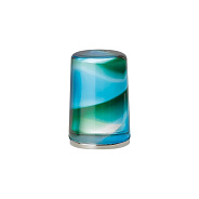 Ручка для смесителя Fantini Venezia, 48х48х83, муранское стекло, биколор зеленый аквамарин/хром (29 02 V748CN)