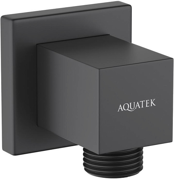 Шланговое подсоединение AQUATEK, матовый черный AQ2458MB