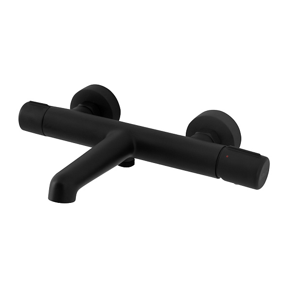 Смеситель для ванны и душа BelBagno Uno, черный матовый (UNO-VASM-NERO)