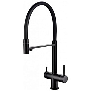 Смеситель для кухни с гибким изливом Grocenberg GB4099BL, черный