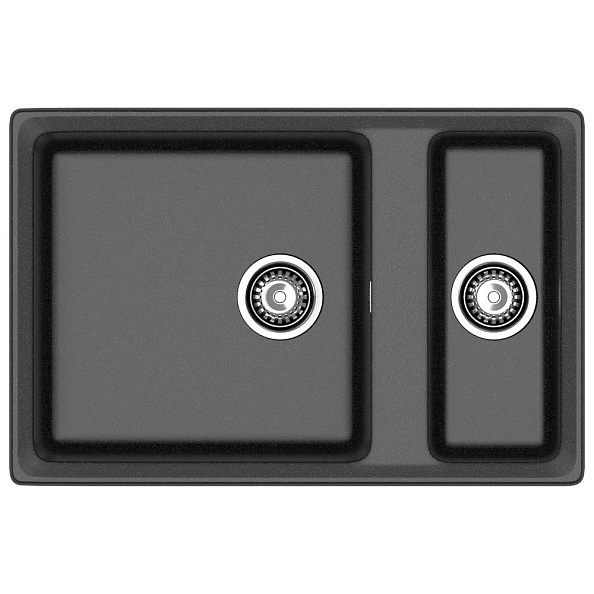 Кухонная мойка GranFest LEVEL 760K, черный