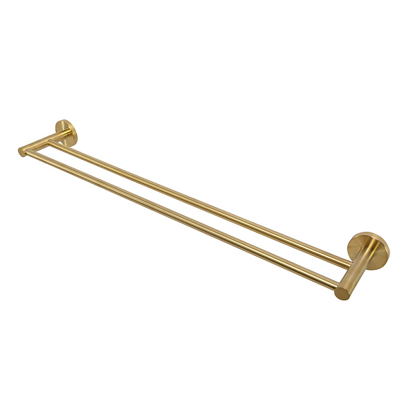 Полотенцедержатель двойной Cezares Relax, брашированное золото (RELAX-THD-65-BORO)