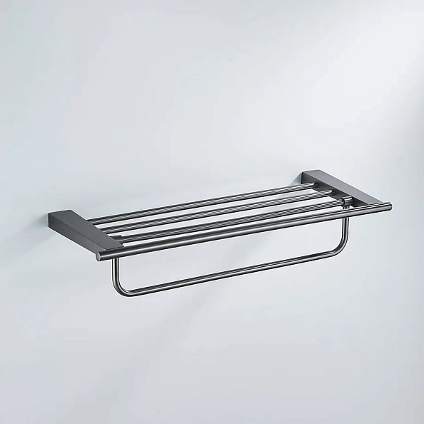 Полка для полотенец Shevanik SG5708T, оружейная сталь