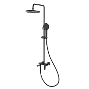 Душевая система Raglo для ванны и душа излив поворотный 15 см, черный (R31.24.06)