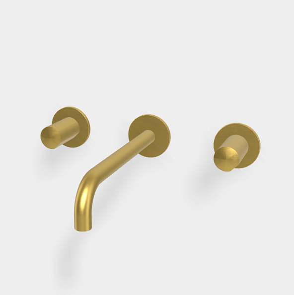 Смеситель для раковины Fima Carlo Frattini So, брашированное золото (F3191L/5OS)