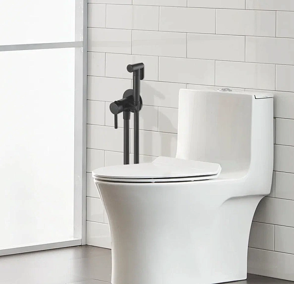 Гигиенический душ со смесителем Shevanik S147H, черный