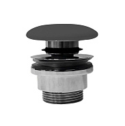 Донный клапан клик-клак GSI Spares для раковин/биде с переливом, черный матовый Ardesia (PCS26)