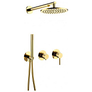 Душевая система встраиваемая (без излива) Grocenberg GB5090GO, золото