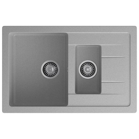 Кухонная мойка GranFest QUADRO 775KL, серый