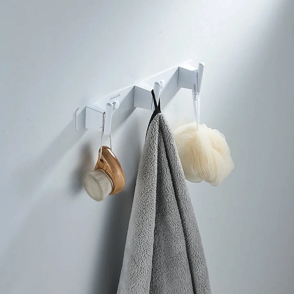 Планка с 3 крючками Shevanik SG5731C, белый