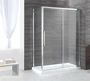 Душевой уголок Cezares Lux-Soft 140x80x200 мм, прямоугольный, хром (LUX-SOFT-W-AH-1-140/80-C-Cr-IV)