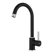 Смеситель для кухни GranFest 3650, черный