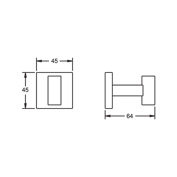 Крючок для ванной комнаты Rose RG3011H, золото/черный