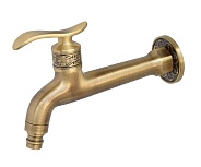 Сливной кран длинный Bronze de luxe (насадка-для шланга) (21598/2)