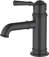 AQ1510MB КЛАССИК смеситель для раковины 72, без донного клапана, матовый черный