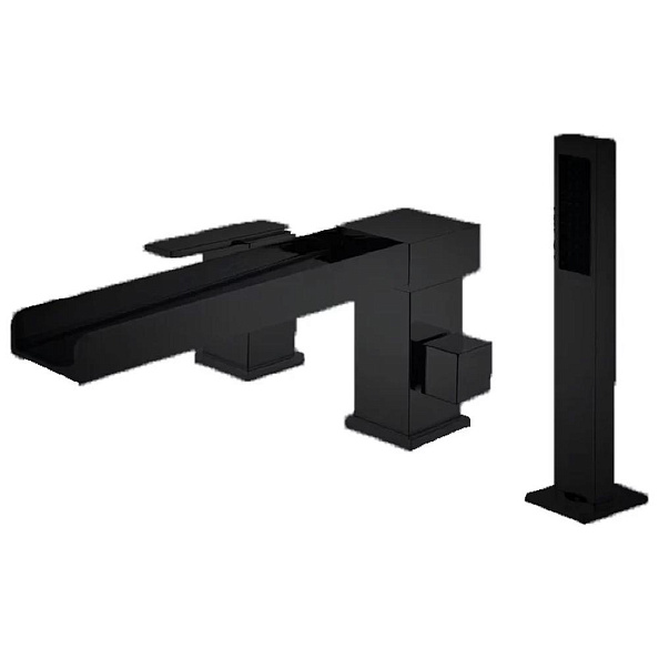 Смеситель на борт ванны Groсenberg GB6008-2BL, черный