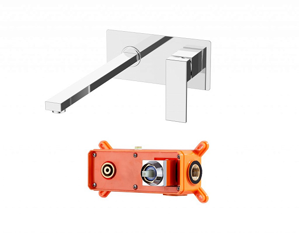 Встраиваемый смеситель для раковины BelBagno Romano, хром (ROM-BLM-CRM)