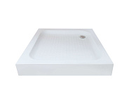 Душевой поддон OLIVE'S квадратный, с сифоном, 900*900*125 мм, белый (P-90125S-WH)