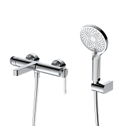 Смеситель для ванны с душем DQ Bonn короткий излив хром (DA1703201)