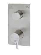 Смеситель для душа Cisal Xion, Brushed Stainless Steel (XI008104D1)