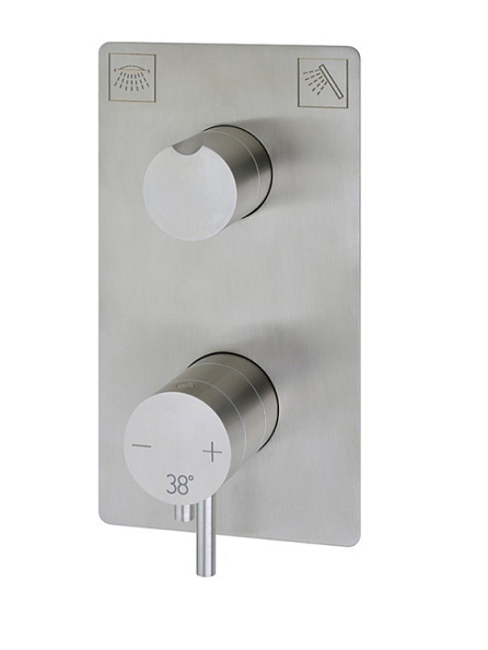 Смеситель для душа Cisal Xion, Brushed Stainless Steel (XI008104D1)