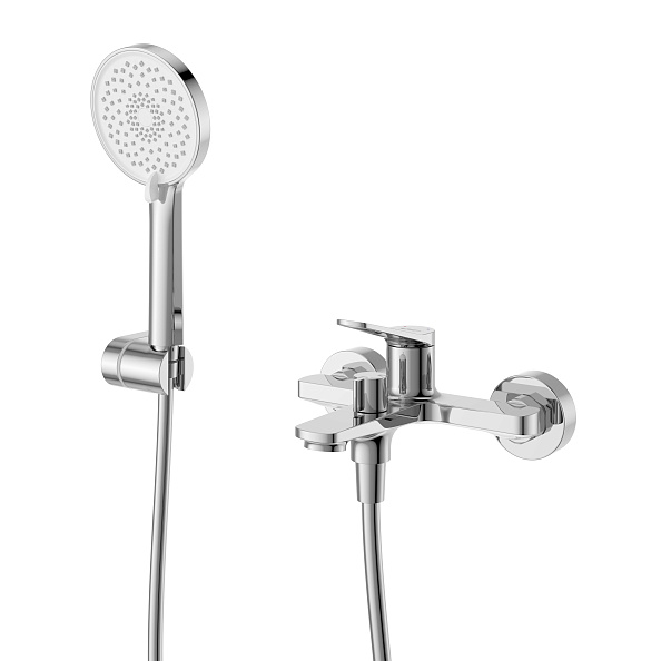 Смеситель для ванны и душа BelBagno Unique, хром (UNIQUE-VASM-CRM)