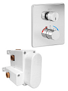 102167215EX-KDE + 102166204EX термостатический смеситель для ванны(внешняя часть) + скрытая часть