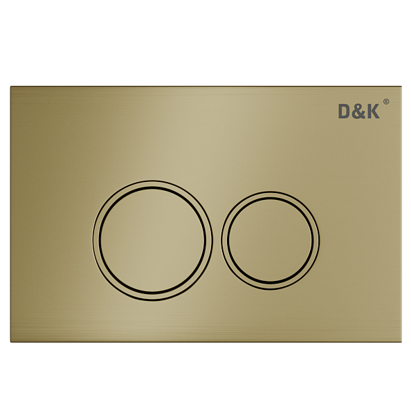 Клавиша смыва D&K Bayern матовое золото (арт.инсталл DI8050127) (DB1529007)
