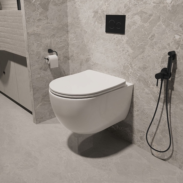 Унитаз подвесной Vincea Tornado Evo VT1-34ST, цвет белый, ультратонкое soft-close сиденье