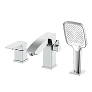 Смеситель Raglo R01.31 на борт ванны врезной монолитный, хром