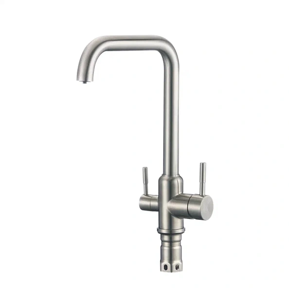 Смеситель для кухни с подключением фильтра Shevanik S268B, сатин
