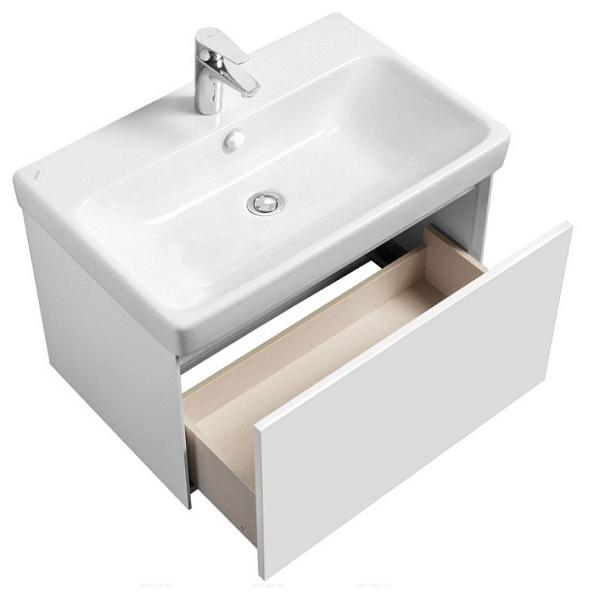 1A2630K0AX2B0 Набор: AQUATON 1A263001AX2B0 Тумба-умывальник Асти 70 Белый матовый/Белый глянец/ 1WH501628 Умывальник Адриана 70