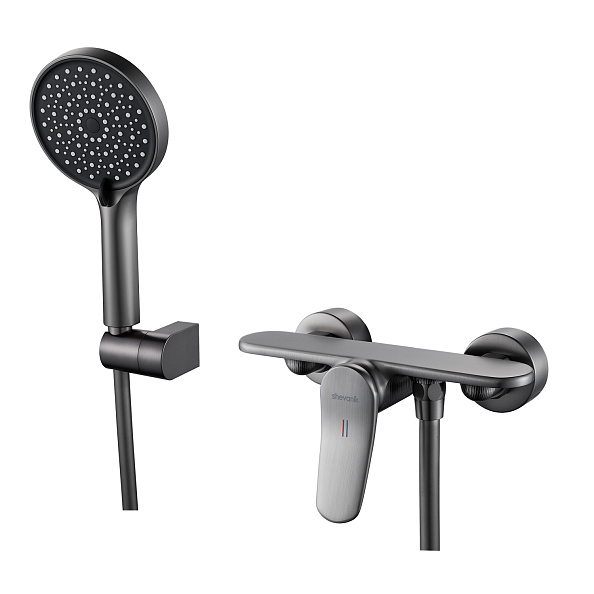 Смеситель для душа Shevanik S4716T, оружейная сталь
