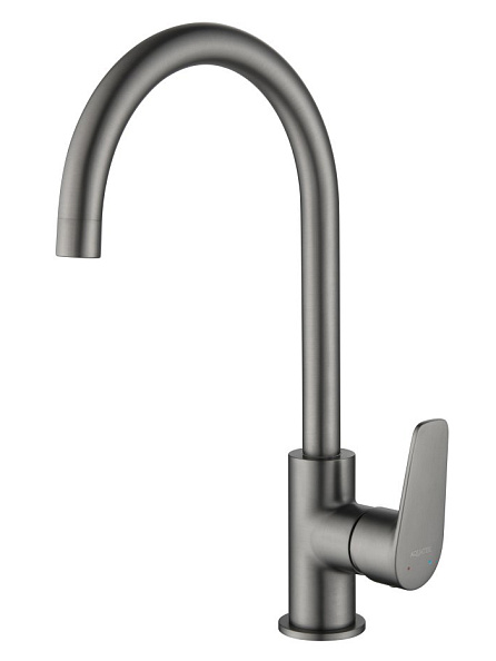 AQ1182BGM БЕТТА смеситель для кухни, шлиф. черный хром