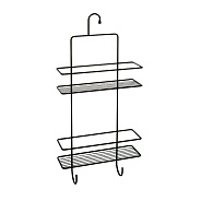 Полка на крючке двухэтажная черная Fixsen, FX-750В-2