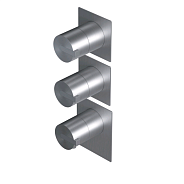 Смеситель для душа Ritmonio DOT316, на 2 потребителя, Inox (PR50HE201INOX)