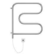 Полотенцесушитель электрический Terminus F-обр 600х600 поворотный, нижнее подключение (4620768883897)