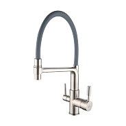 Смеситель для кухни Rose R658L, сатин