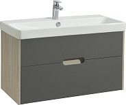 1A254401OLUG0 Тумба-умывальник Оливия 90 Грей/Дуб Ойстер (рак. 1WH501629)