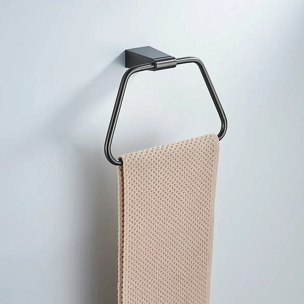 Кольцо для полотенец Shevanik SG5706T, оружейная сталь