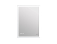 Зеркало Cersanit  LED 080 design pro 60x85 с подсветкой часы с антизапотеванием прямоугольное (KN-LU